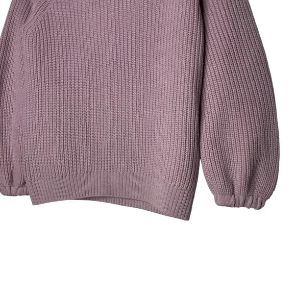 Aritzia Babaton Valadon Balloon Sleeve pink oversized V-Neck sweater size XXS - Picture 3 of 10